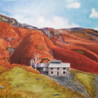 Coniston Lake District Blank Card