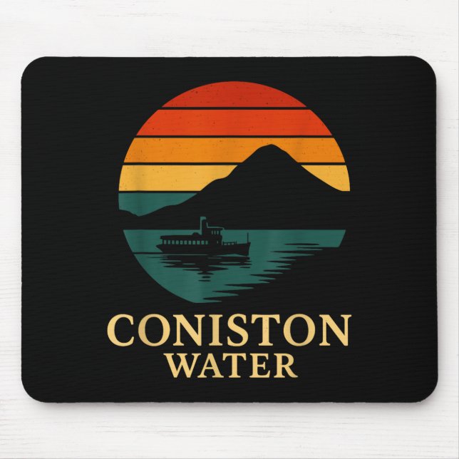 Coniston Water Lake District  Mouse Pad (Front)