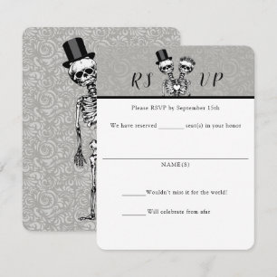 Conjoined Couple Wedding RSVP Cards