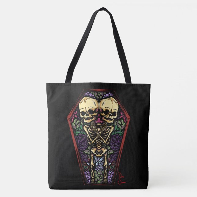 conjoined twins tote bag (Front)