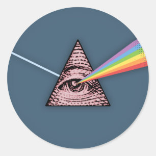 Conjunctivitis Illuminatis Classic Round Sticker