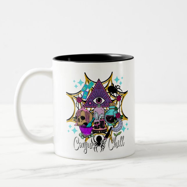 Conjure & Chill Two-Tone Coffee Mug (Left)