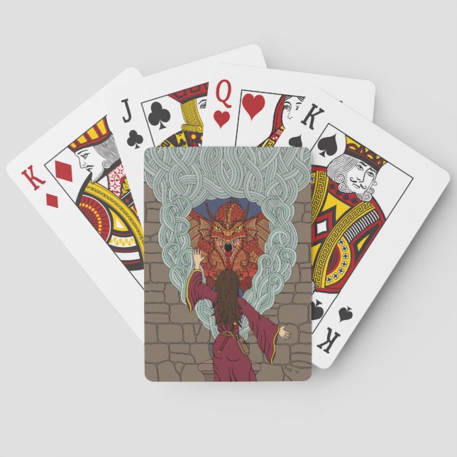 Conjuring the Dragon Playing Cards (Back)