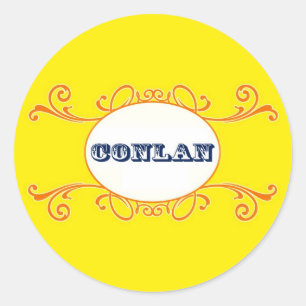 Conlan Classic Round Sticker