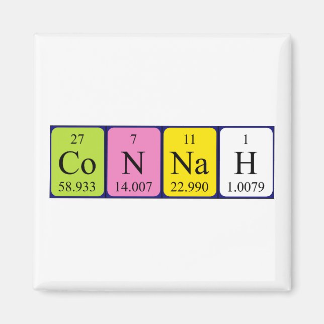 Connah periodic table name magnet (Front)