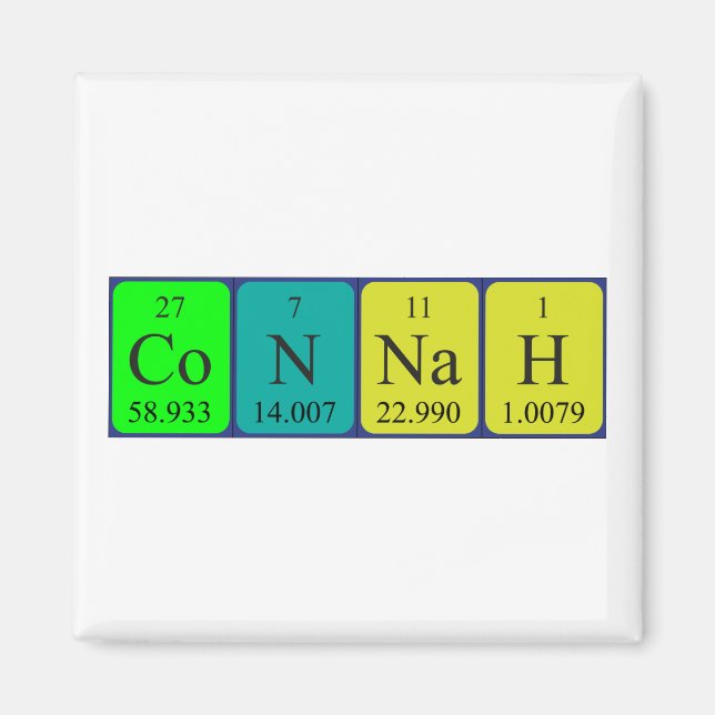 Connah periodic table name magnet (Front)