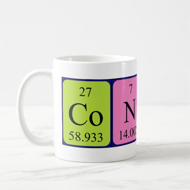 Connah periodic table name mug (Left)