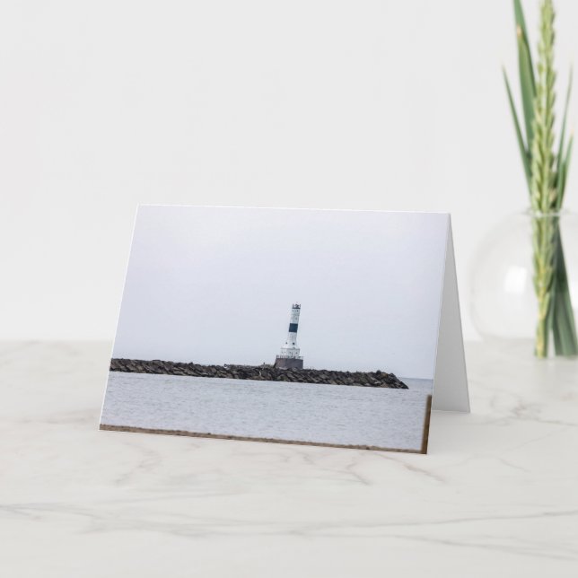 Conneaut West Breakwater Lighthouse Card (Front)