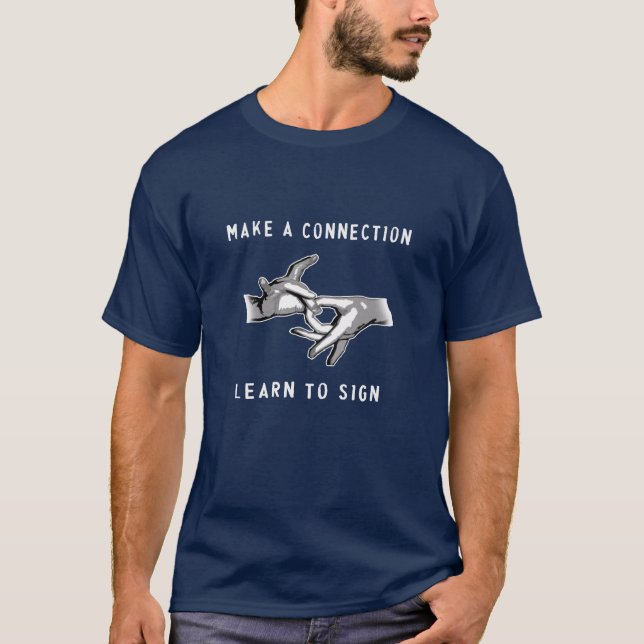 Connect on for dark T-Shirt (Front)
