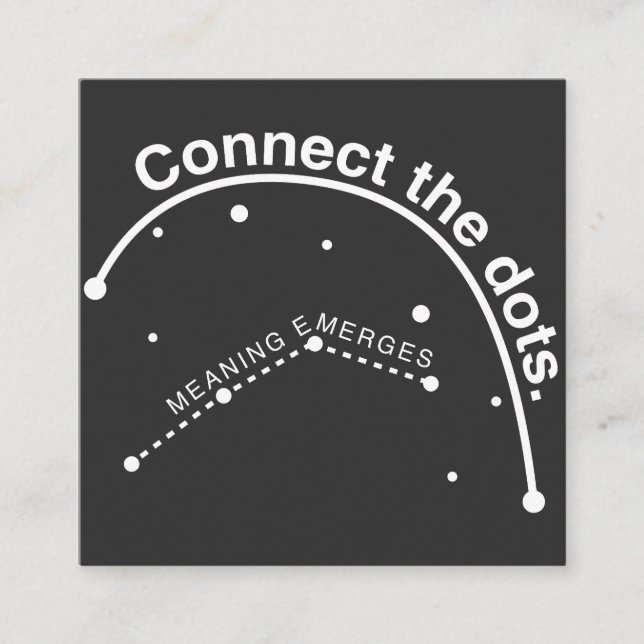 Connect_the_dots Square Business Card (Front)