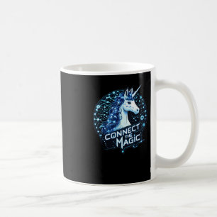 Connect The Magic Unicorn Sticker Coffee Mug