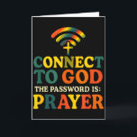 Connect To God - Christian Religious Faith Prayer  Card<br><div class="desc">Connect To God - Christian Religious Faith Prayer</div>