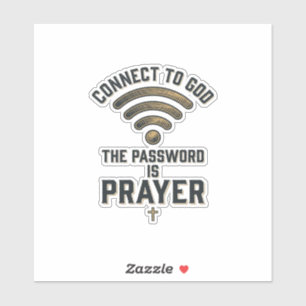 Connect to God Prayer Christian Vector Design_1