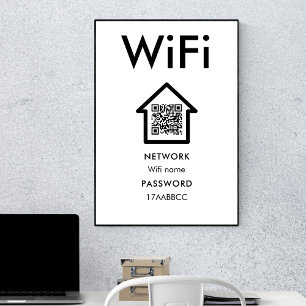 Connect To Wifi   Scan To Connect Guest Room Poster