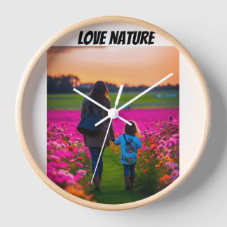 Connect with God design wall clock