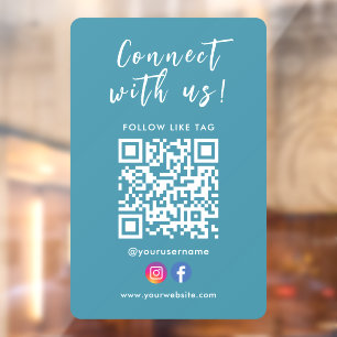 Connect With Us Facebook Instagram Qr Code