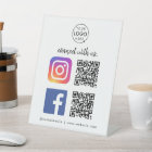 Connect with us Instagram Facebook Social Media QR