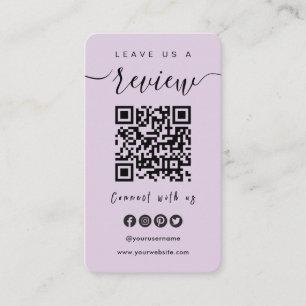Connect With Us QR Code   Leave Us A Review Script Business Card