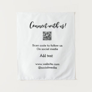 Connect with us scan QR code add website email Tapestry