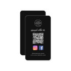 Connect with us | Social Media QR Code Black