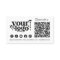 Connect with us Social Media QR Code White