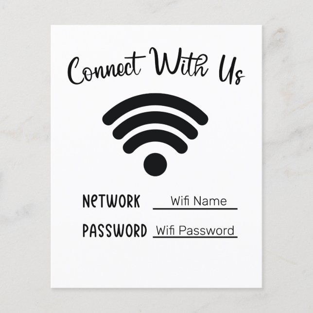 Connect with us Wifi Flyer (Front)