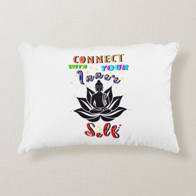 Connect With Your Inner Self Decorative Cushion (Front)