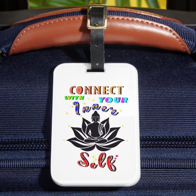 Connect With Your Inner Self Luggage Tag (Front Insitu 2)