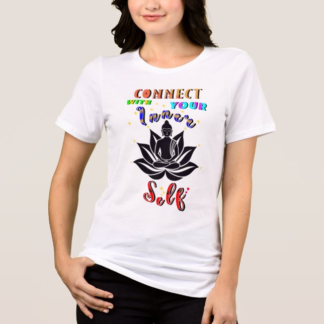 Connect With Your Inner Self Tri-Blend Shirt (Front)