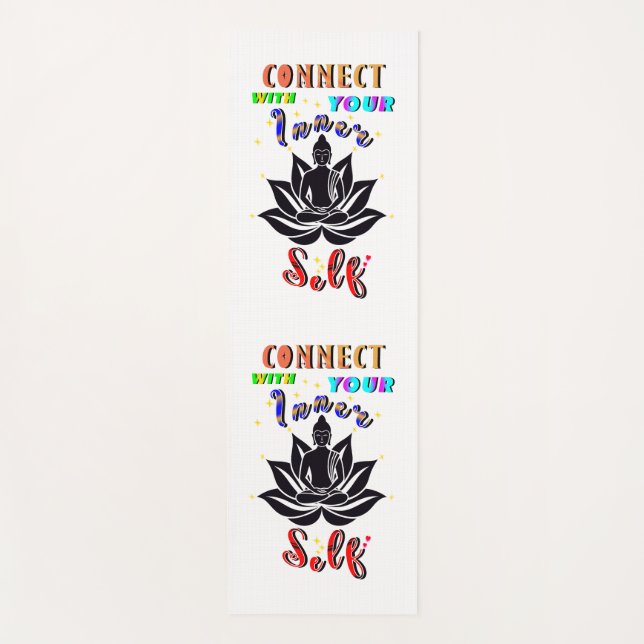 Connect With Your Inner Self Yoga Mat (Front)