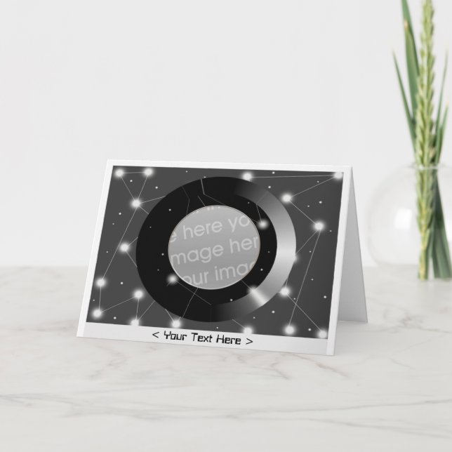 Connected Black and White Photo Card (Front)