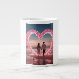 Connected by love, fuelled by coffee." large coffee mug