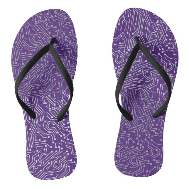 Connected Circuit A.b Purple BG Thongs (Footbed)