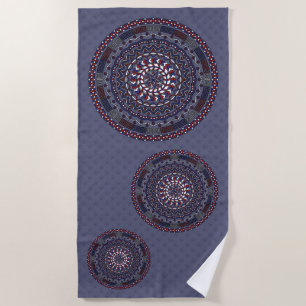 Connected Independence Day Beach Towel