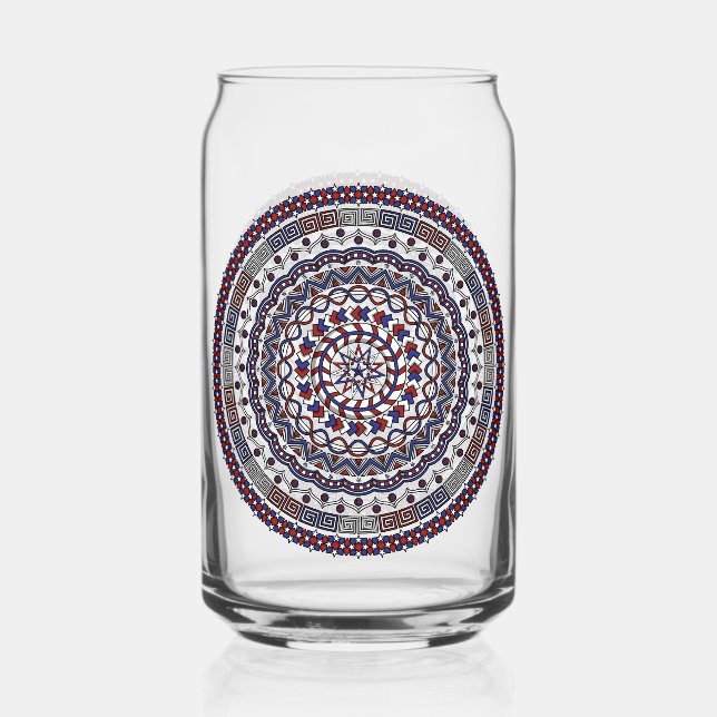 Connected Independence Day Can Glass (Front)