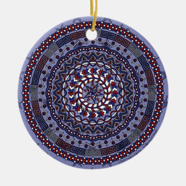 Connected Independence Day Ornament (Front)