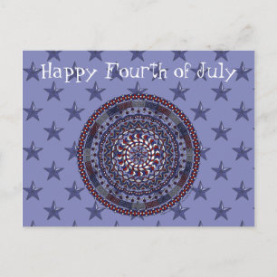 Connected Independence Day Postcard