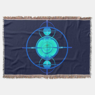 Connected Minds (Night Version) Throw Blanket
