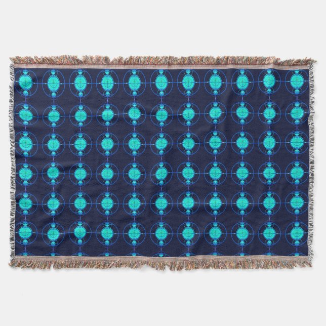 Connected Minds (Night Version) Throw Blanket (Front)