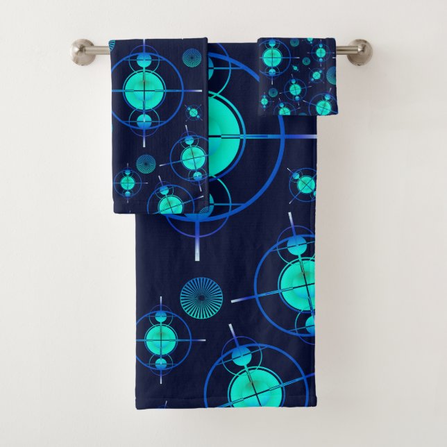 Connected Minds Pattern 2 Bath Towel Set (Insitu)