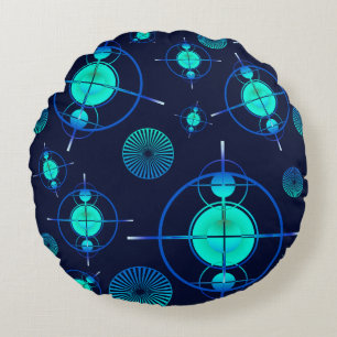 Connected Minds Pattern 2 Round Cushion