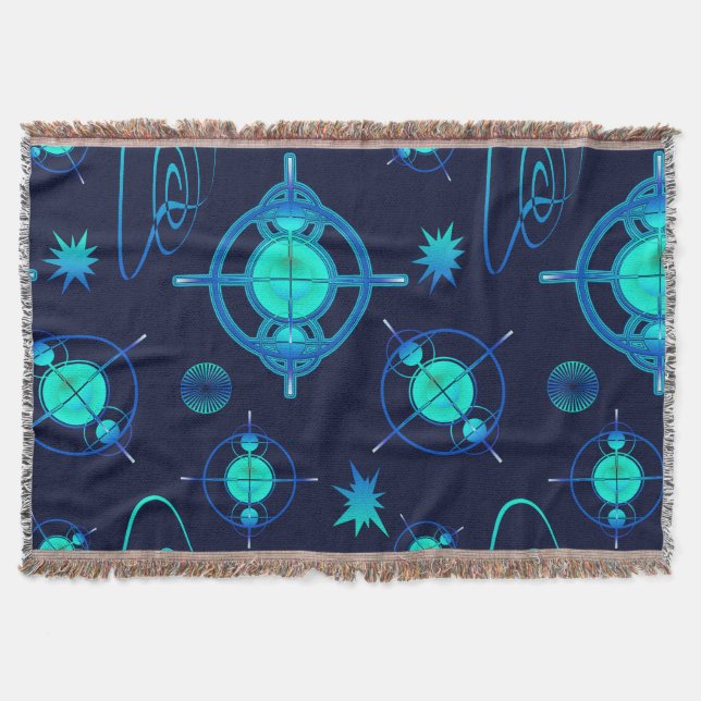 Connected Minds Pattern Throw Blanket (Front)