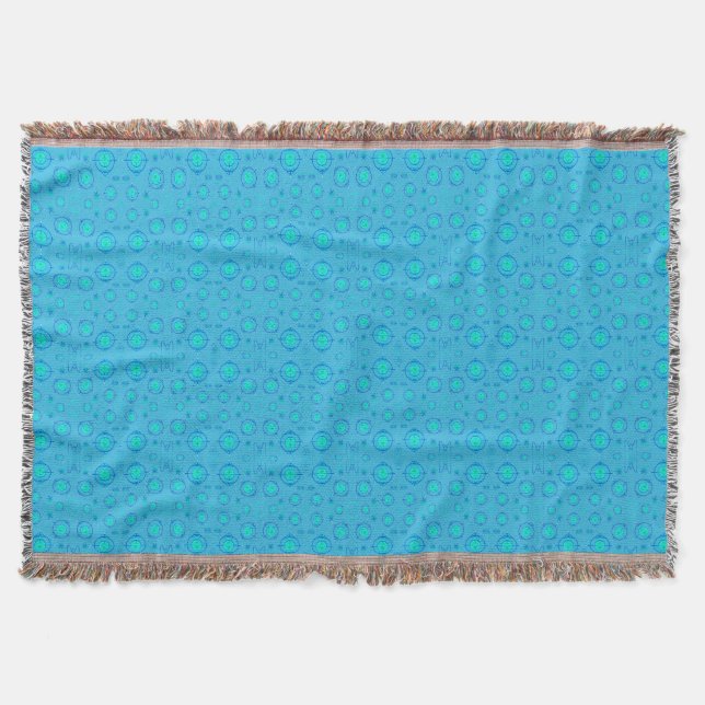 Connected Minds Pattern Throw Blanket (Front)