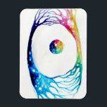 Connected neurons   jigsaw puzzle magnet<br><div class="desc">Connected neurons,  watercolor painting</div>