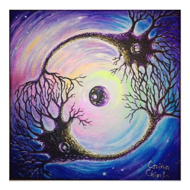 Connected neurons photo print (Front)