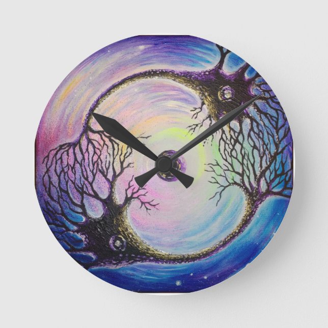 Connected neurons round clock (Front)