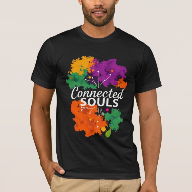 Connected Souls – Colourful Unity & Human Connecti T-Shirt (Front)