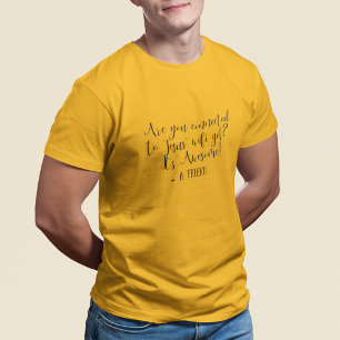 Connected To Jesus WiFi Yet Religious White T-Shirt