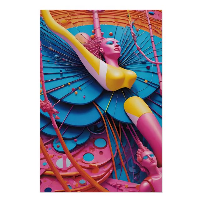 Connected to the Dream - Ken Gauge Art Poster (Front)