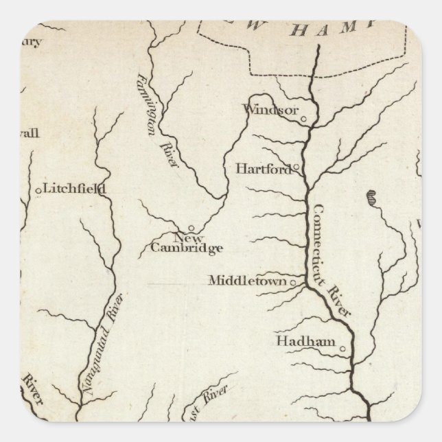 Connecticut 11 square sticker (Front)